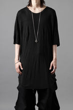 画像をギャラリービューアに読み込む, thom/krom SMOOTH FIT T-SHIRT / VISCOSE LINEN JERSEY (BLACK)