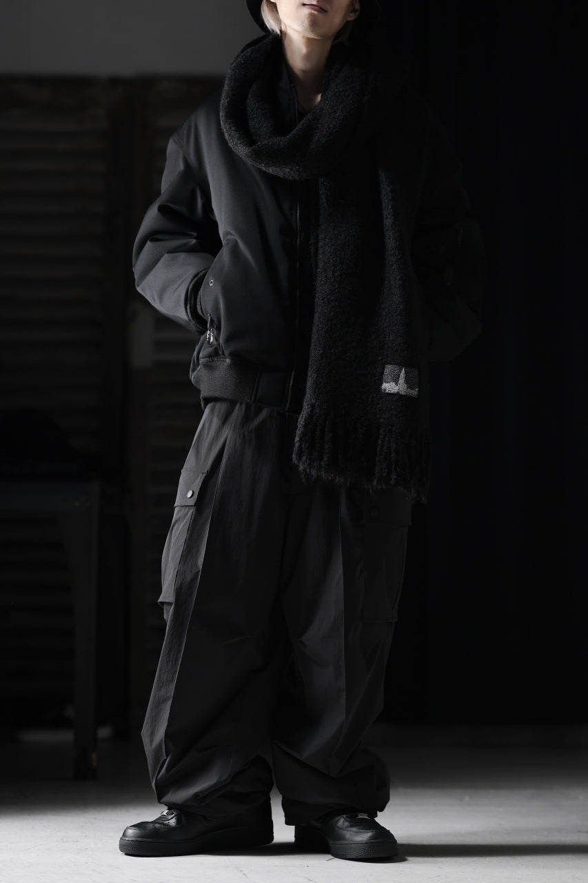 画像をギャラリービューアに読み込む, TARO HORIUCHI / th products Inflated Scarf / 1/4.5 kasuri loop knit (black)