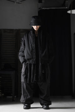 画像をギャラリービューアに読み込む, TARO HORIUCHI / th products 3D Collar MA-1 / wool gabardine (black)