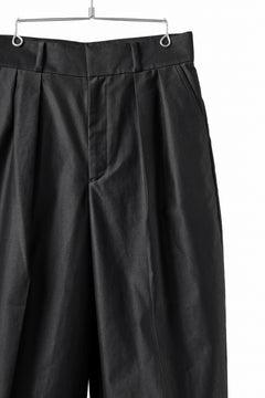 画像をギャラリービューアに読み込む, atelier AMBER COTTON SATIN TAPERED WIDE PANTS (black)