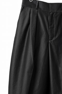 画像をギャラリービューアに読み込む, atelier AMBER COTTON SATIN TAPERED WIDE PANTS (black)