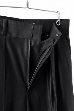 画像をギャラリービューアに読み込む, atelier AMBER COTTON SATIN TAPERED WIDE PANTS (black)