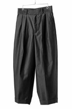 画像をギャラリービューアに読み込む, atelier AMBER COTTON SATIN TAPERED WIDE PANTS (black)