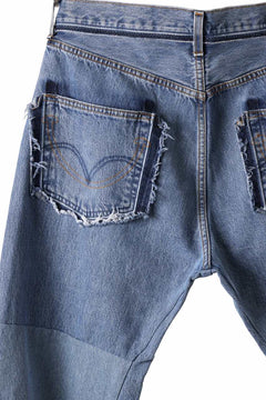 画像をギャラリービューアに読み込む, READYMADE WIDE FLARE DENIM PANTS / (BLUE #F)
