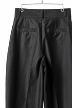 画像をギャラリービューアに読み込む, atelier AMBER COTTON SATIN TAPERED WIDE PANTS (black)