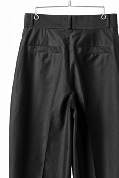画像をギャラリービューアに読み込む, atelier AMBER COTTON SATIN TAPERED WIDE PANTS (black)