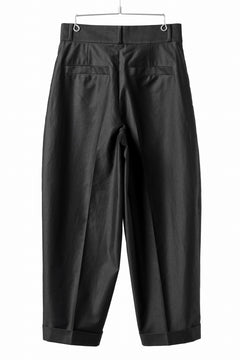 画像をギャラリービューアに読み込む, atelier AMBER COTTON SATIN TAPERED WIDE PANTS (black)