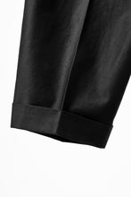 画像をギャラリービューアに読み込む, atelier AMBER COTTON SATIN TAPERED WIDE PANTS (black)