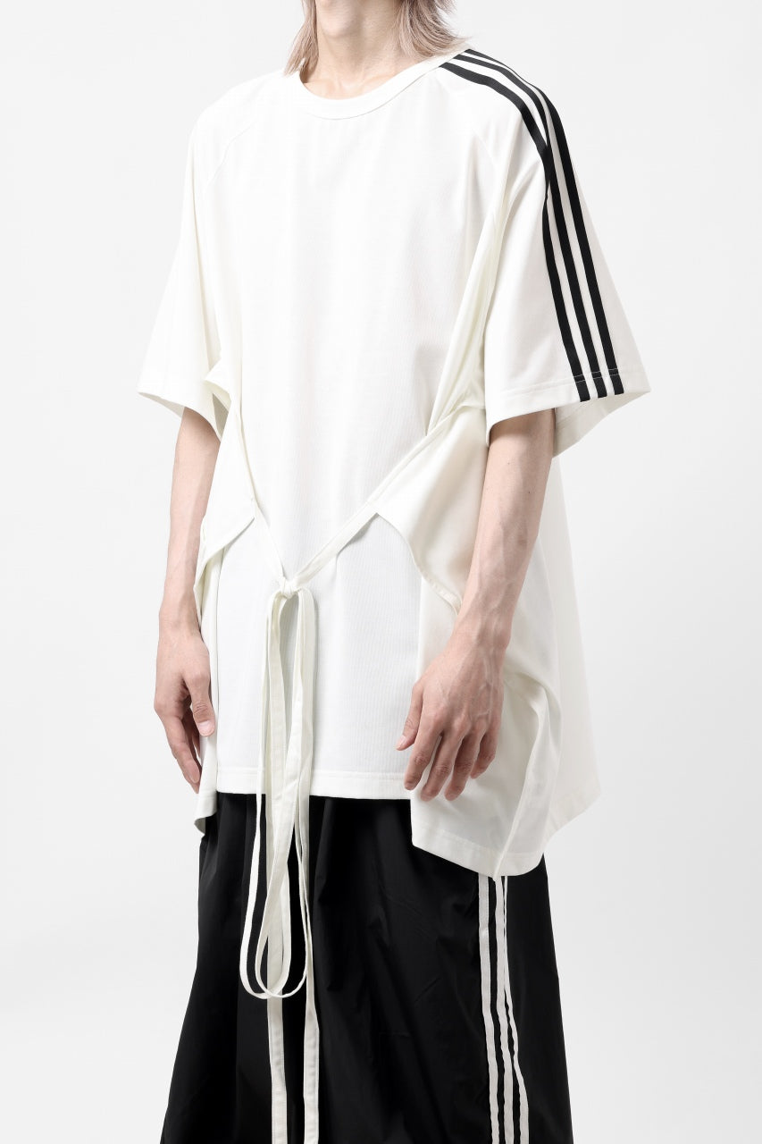 画像をギャラリービューアに読み込む, Y-3 Yohji Yamamoto SAIL CLOSURE SHORT SLEEVE TEE (OFF WHITE)