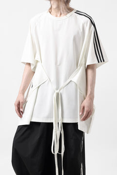 画像をギャラリービューアに読み込む, Y-3 Yohji Yamamoto SAIL CLOSURE SHORT SLEEVE TEE (OFF WHITE)