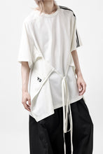 画像をギャラリービューアに読み込む, Y-3 Yohji Yamamoto SAIL CLOSURE SHORT SLEEVE TEE (OFF WHITE)