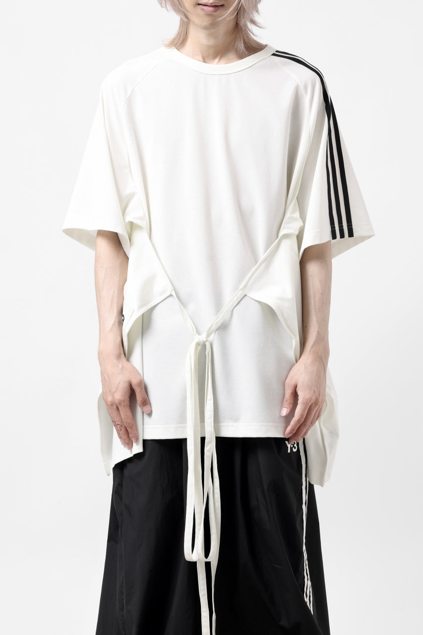 画像をギャラリービューアに読み込む, Y-3 Yohji Yamamoto SAIL CLOSURE SHORT SLEEVE TEE (OFF WHITE)