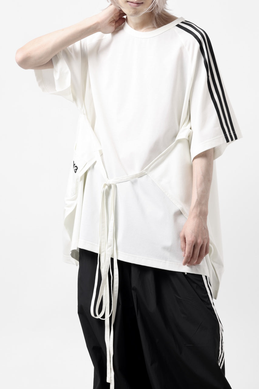 画像をギャラリービューアに読み込む, Y-3 Yohji Yamamoto SAIL CLOSURE SHORT SLEEVE TEE (OFF WHITE)
