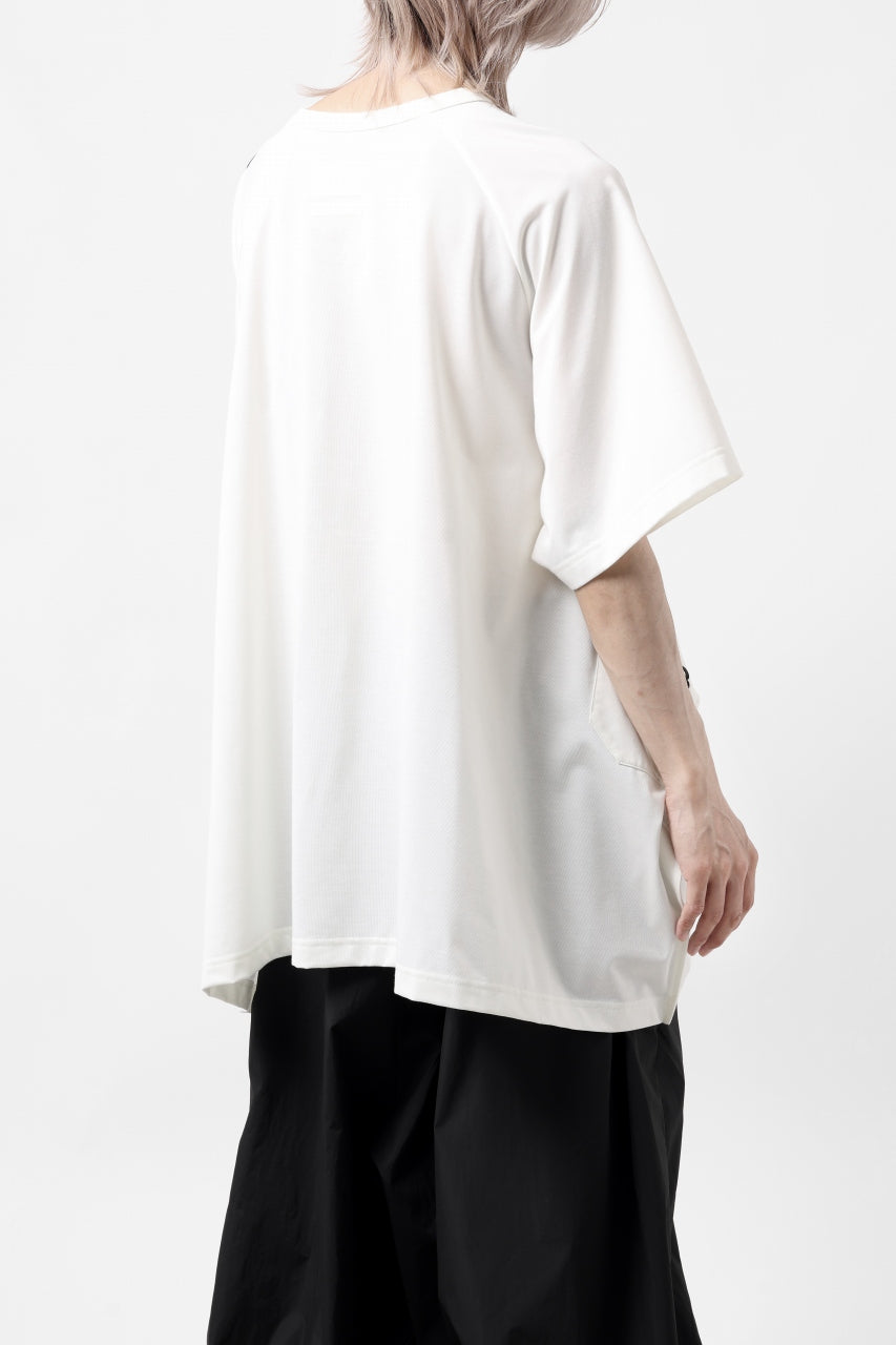 画像をギャラリービューアに読み込む, Y-3 Yohji Yamamoto SAIL CLOSURE SHORT SLEEVE TEE (OFF WHITE)