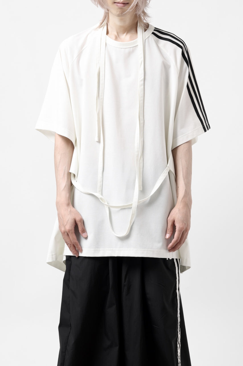 画像をギャラリービューアに読み込む, Y-3 Yohji Yamamoto SAIL CLOSURE SHORT SLEEVE TEE (OFF WHITE)