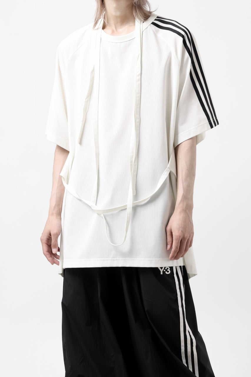 画像をギャラリービューアに読み込む, Y-3 Yohji Yamamoto SAIL CLOSURE SHORT SLEEVE TEE (OFF WHITE)