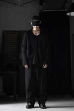 画像をギャラリービューアに読み込む, TARO HORIUCHI / th products Inflated Cardigan / 1/4.5 kasuri loop knit (black)