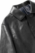 画像をギャラリービューアに読み込む, ierib EX-Collared Zip Jacket / Horse Nubuck Leather (BLACK)