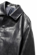 画像をギャラリービューアに読み込む, ierib EX-Collared Zip Jacket / Horse Nubuck Leather (BLACK)
