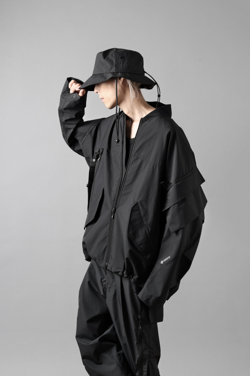 画像をギャラリービューアに読み込む, D-VEC x ALMOSTBLACK BUCKET HAT / WINDSTOPPER BY GORE-TEX LABS 3L S.D.G. (BLACK)