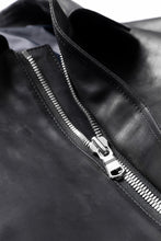 画像をギャラリービューアに読み込む, ierib EX-Collared Zip Jacket / Horse Nubuck Leather (BLACK)