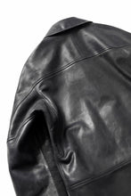 画像をギャラリービューアに読み込む, ierib EX-Collared Zip Jacket / Horse Nubuck Leather (BLACK)