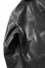 画像をギャラリービューアに読み込む, ierib EX-Collared Zip Jacket / Horse Nubuck Leather (BLACK)