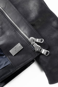 画像をギャラリービューアに読み込む, ierib EX-Collared Zip Jacket / Horse Nubuck Leather (BLACK)