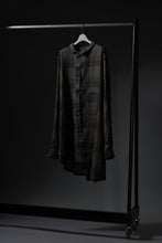 画像をギャラリービューアに読み込む, Aleksandr Manamis Asymmetry Shirt / Organic Linen (CHECKED)
