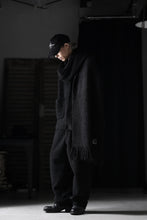 画像をギャラリービューアに読み込む, th products Inflated Scarf / 1/4.5 kasuri loop knit (black)