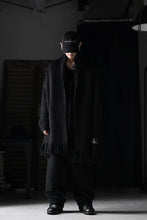 画像をギャラリービューアに読み込む, th products Inflated Cardigan / 1/4.5 kasuri loop knit (black)