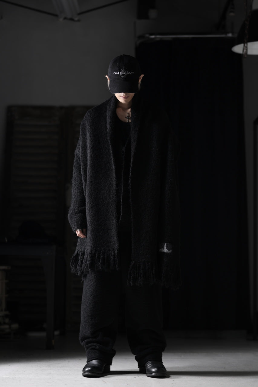 画像をギャラリービューアに読み込む, TARO HORIUCHI / th products Inflated Scarf / 1/4.5 kasuri loop knit (black)