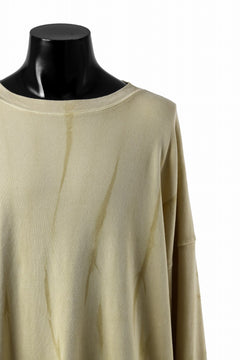 画像をギャラリービューアに読み込む, atelier AMBER SHIWA DYE LONG T-SHIRTS (yellow)