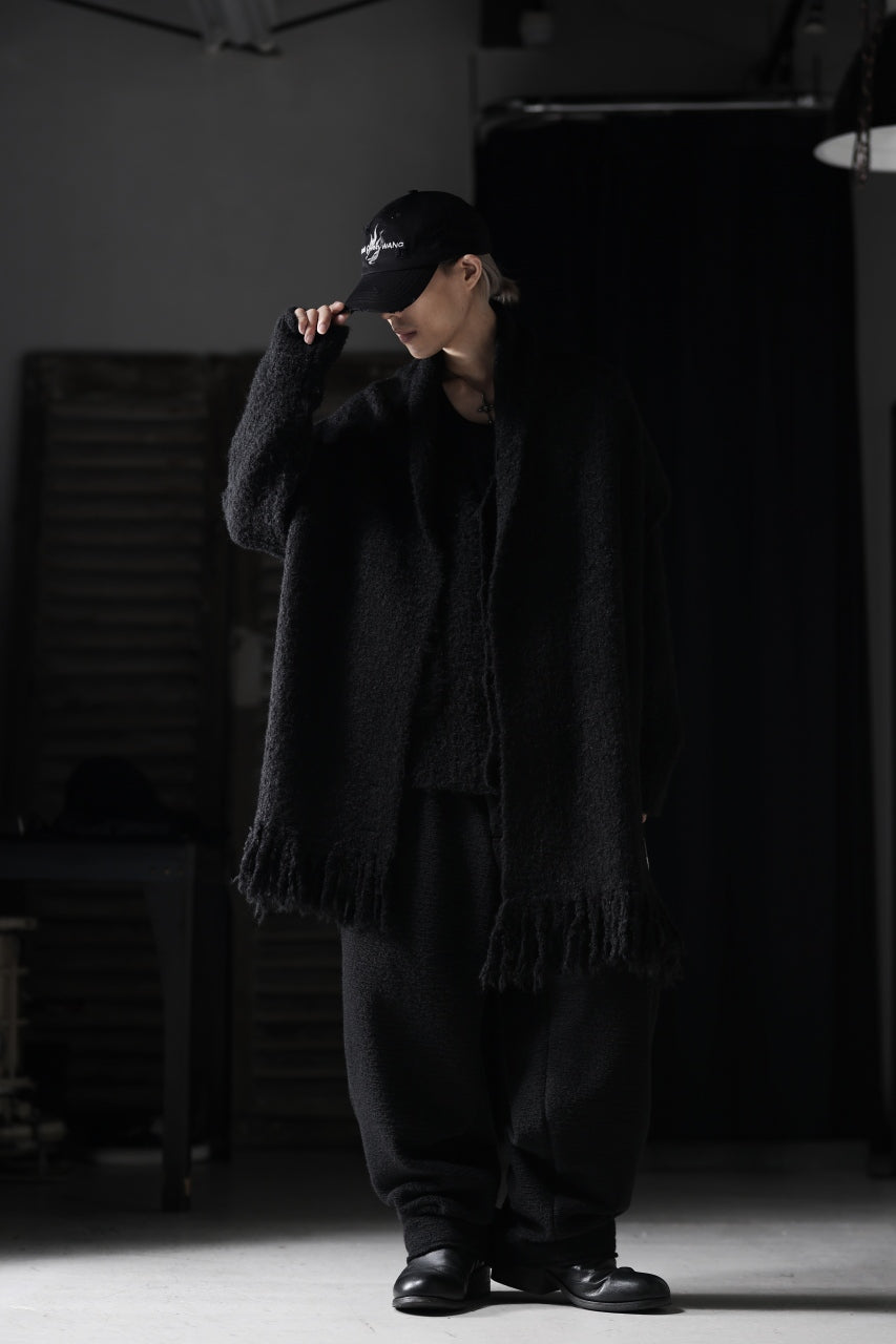 画像をギャラリービューアに読み込む, TARO HORIUCHI / th products Inflated Scarf / 1/4.5 kasuri loop knit (black)