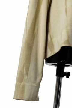 画像をギャラリービューアに読み込む, atelier AMBER SHIWA DYE LONG T-SHIRTS (yellow)