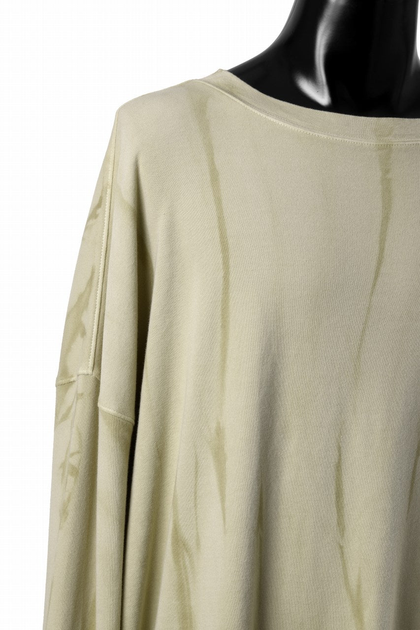 画像をギャラリービューアに読み込む, atelier AMBER SHIWA DYE LONG T-SHIRTS (yellow)