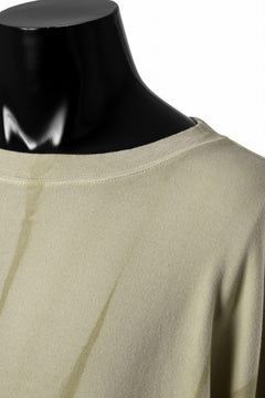 画像をギャラリービューアに読み込む, atelier AMBER SHIWA DYE LONG T-SHIRTS (yellow)