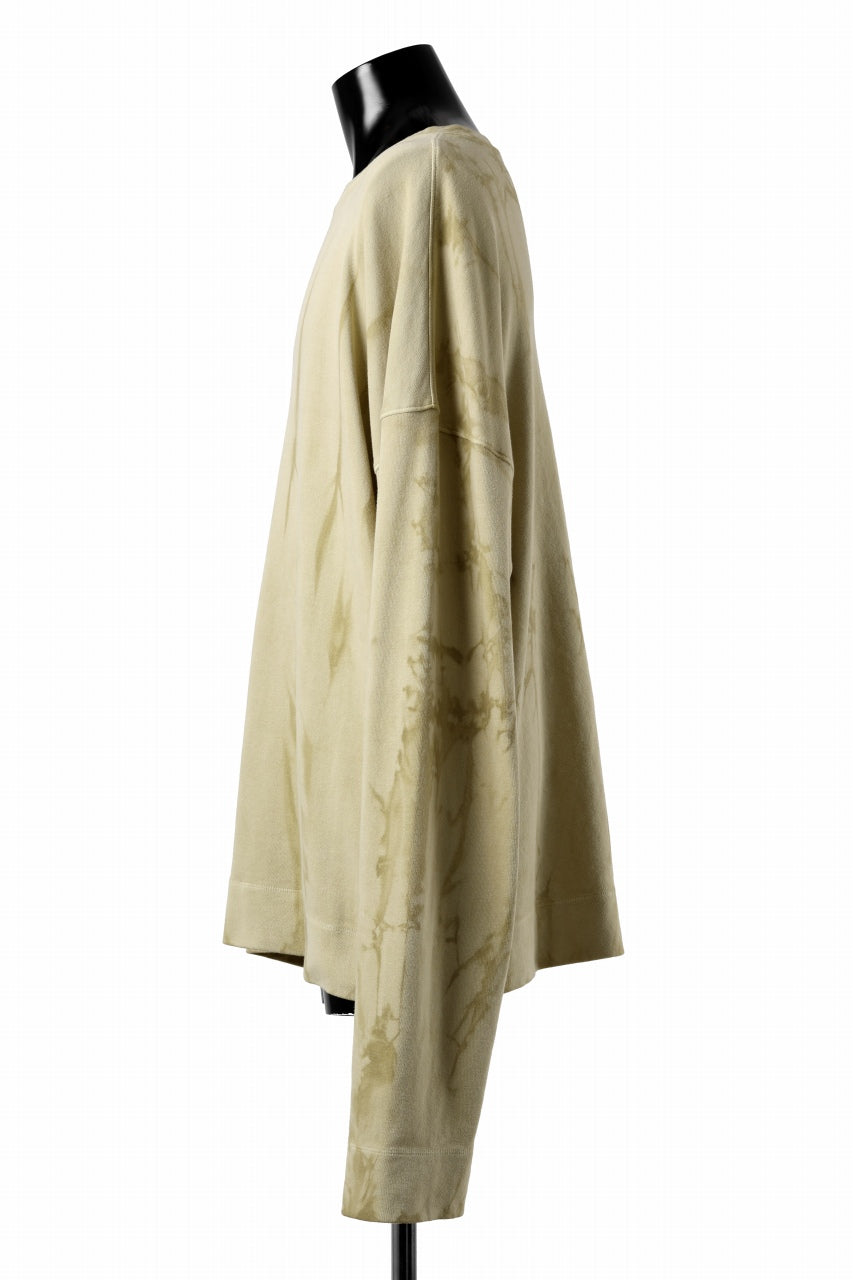 画像をギャラリービューアに読み込む, atelier AMBER SHIWA DYE LONG T-SHIRTS (yellow)