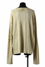 画像をギャラリービューアに読み込む, atelier AMBER SHIWA DYE LONG T-SHIRTS (yellow)