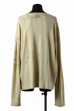 画像をギャラリービューアに読み込む, atelier AMBER SHIWA DYE LONG T-SHIRTS (yellow)