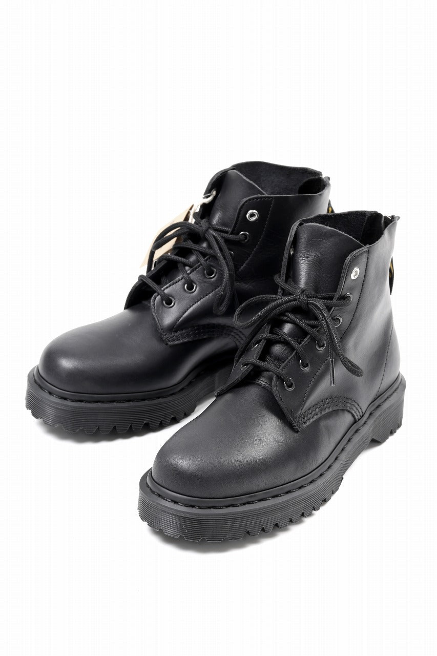 画像をギャラリービューアに読み込む, Y's x Dr. Martens 6 EYES BACK ZIP BOOTS 101 / CLASSIC CALF LEATHER (BLACK)