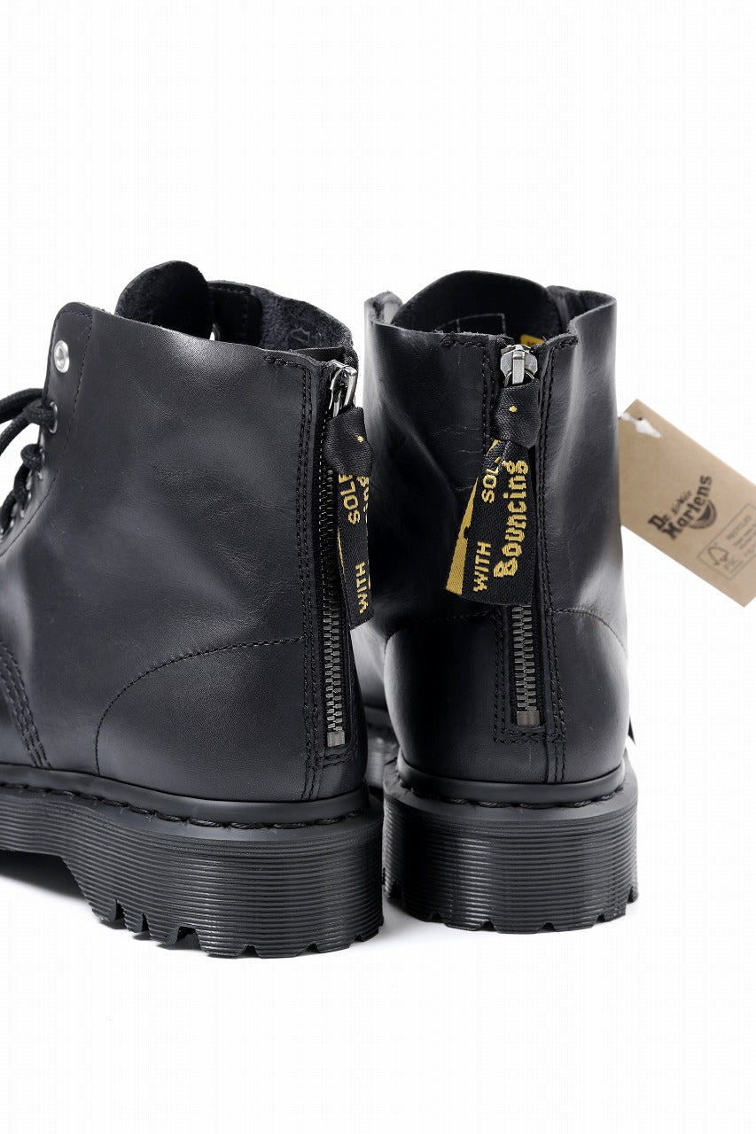 画像をギャラリービューアに読み込む, Y's x Dr. Martens 6 EYES BACK ZIP BOOTS 101 / CLASSIC CALF LEATHER (BLACK)