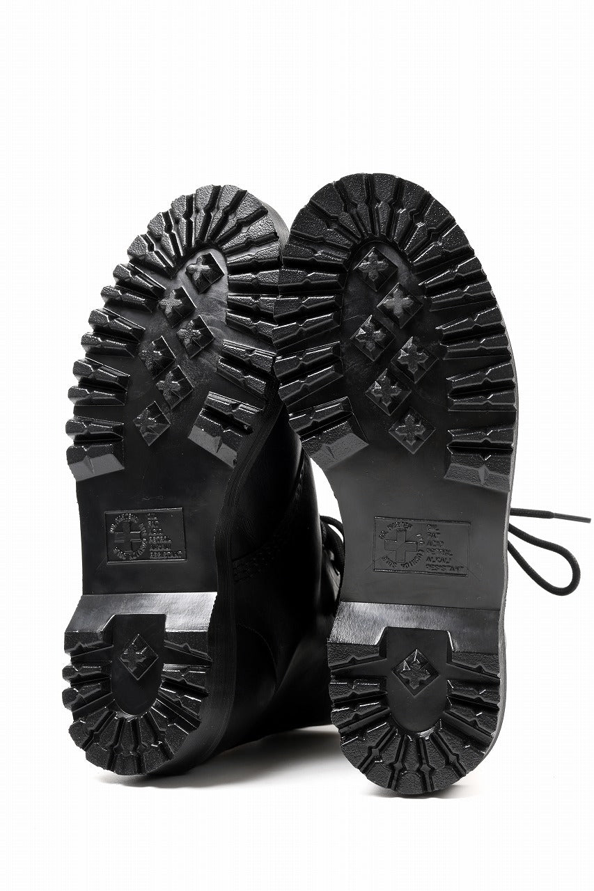 画像をギャラリービューアに読み込む, Y's x Dr. Martens 6 EYES BACK ZIP BOOTS 101 / CLASSIC CALF LEATHER (BLACK)