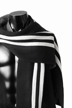 画像をギャラリービューアに読み込む, Y-3 Yohji Yamamoto THREE STRIPE SCARF (BLACK)