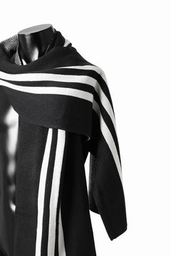 画像をギャラリービューアに読み込む, Y-3 Yohji Yamamoto THREE STRIPE SCARF (BLACK)