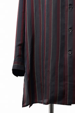 画像をギャラリービューアに読み込む, Y's for men STRIPE SHIRT with FLAP POCKET / PIGMENT DYED CUPRA (BLACK)