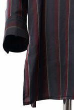 画像をギャラリービューアに読み込む, Y's for men STRIPE SHIRT with FLAP POCKET / PIGMENT DYED CUPRA (BLACK)