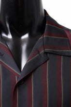 画像をギャラリービューアに読み込む, Y's for men STRIPE SHIRT with FLAP POCKET / PIGMENT DYED CUPRA (BLACK)