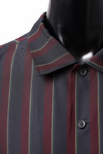 画像をギャラリービューアに読み込む, Y's for men STRIPE SHIRT with FLAP POCKET / PIGMENT DYED CUPRA (BLACK)