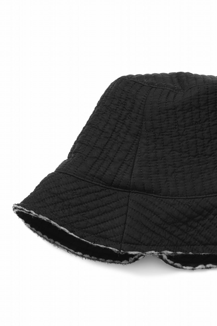 画像をギャラリービューアに読み込む, daub SOFT BUCKET HAT / PADDED FABRIC (BLACK)